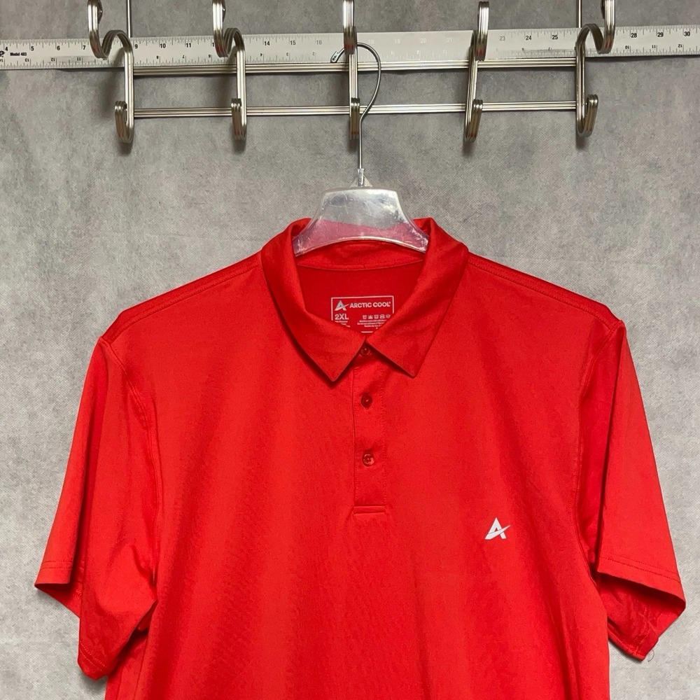 Arctic Cool Polo Shirt Men 2XL Golf S/S Performance HydroFreeze x Cooling Tech